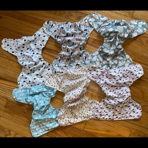 Lot of 6 Simple Being cloth diapers